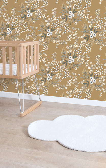 Papier peint enfants "Motif floral" LILIPINSO