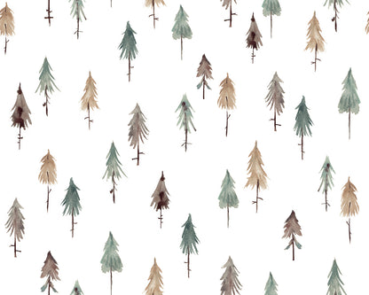 Children's wallpaper "Fir forest pattern" LILIPINSO