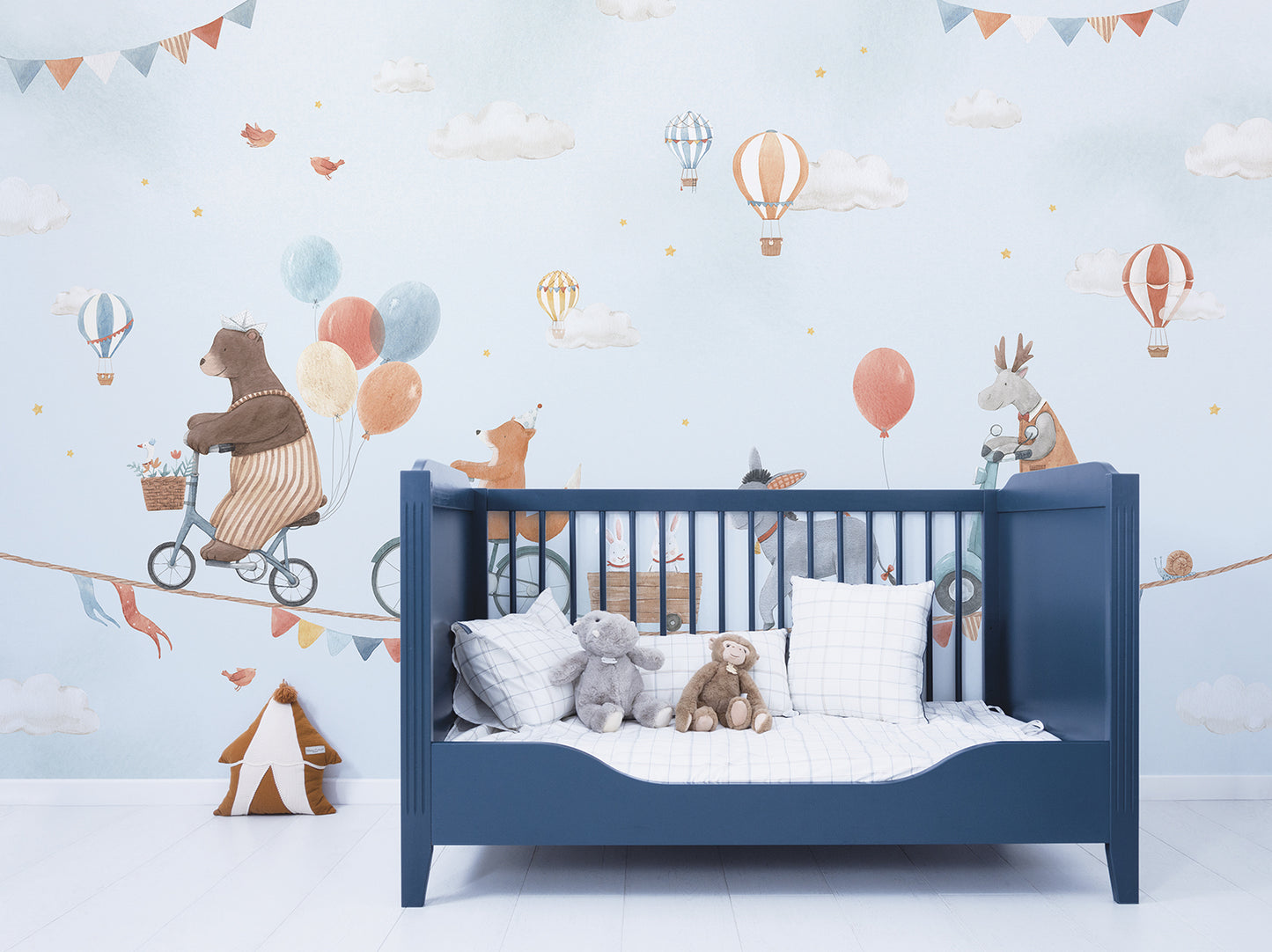 Panoramic wallpaper "Animals and balloons" LILIPINSO