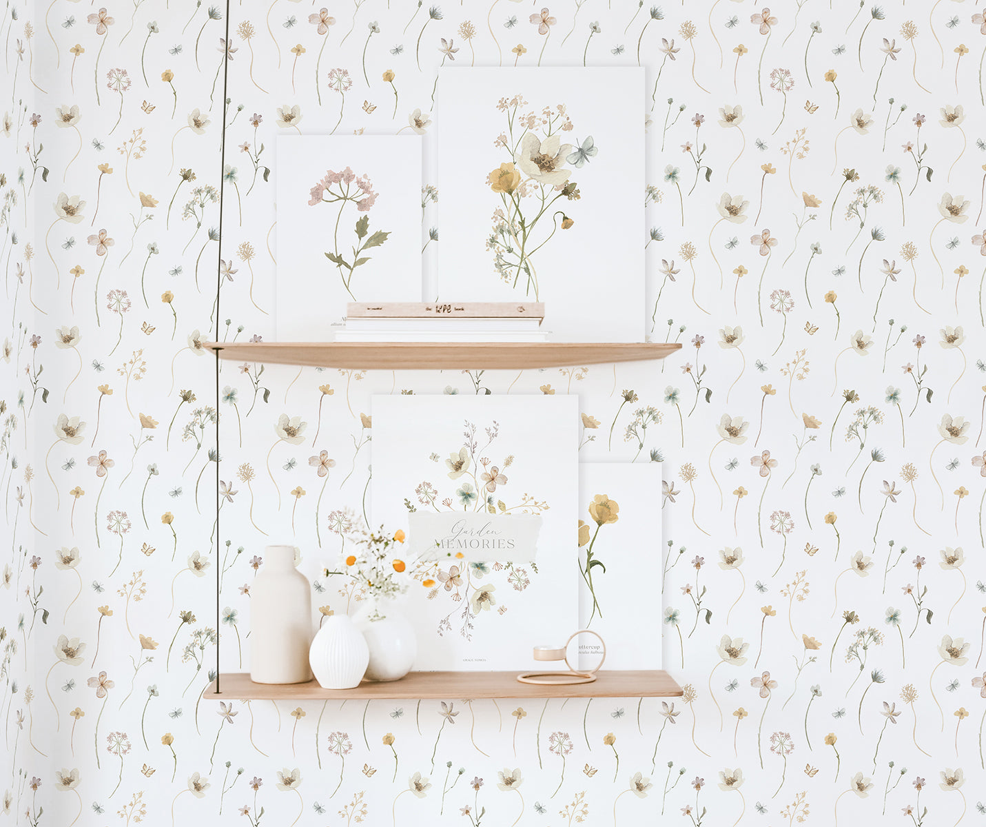 Children's wallpaper "May flowers pattern" LILIPINSO