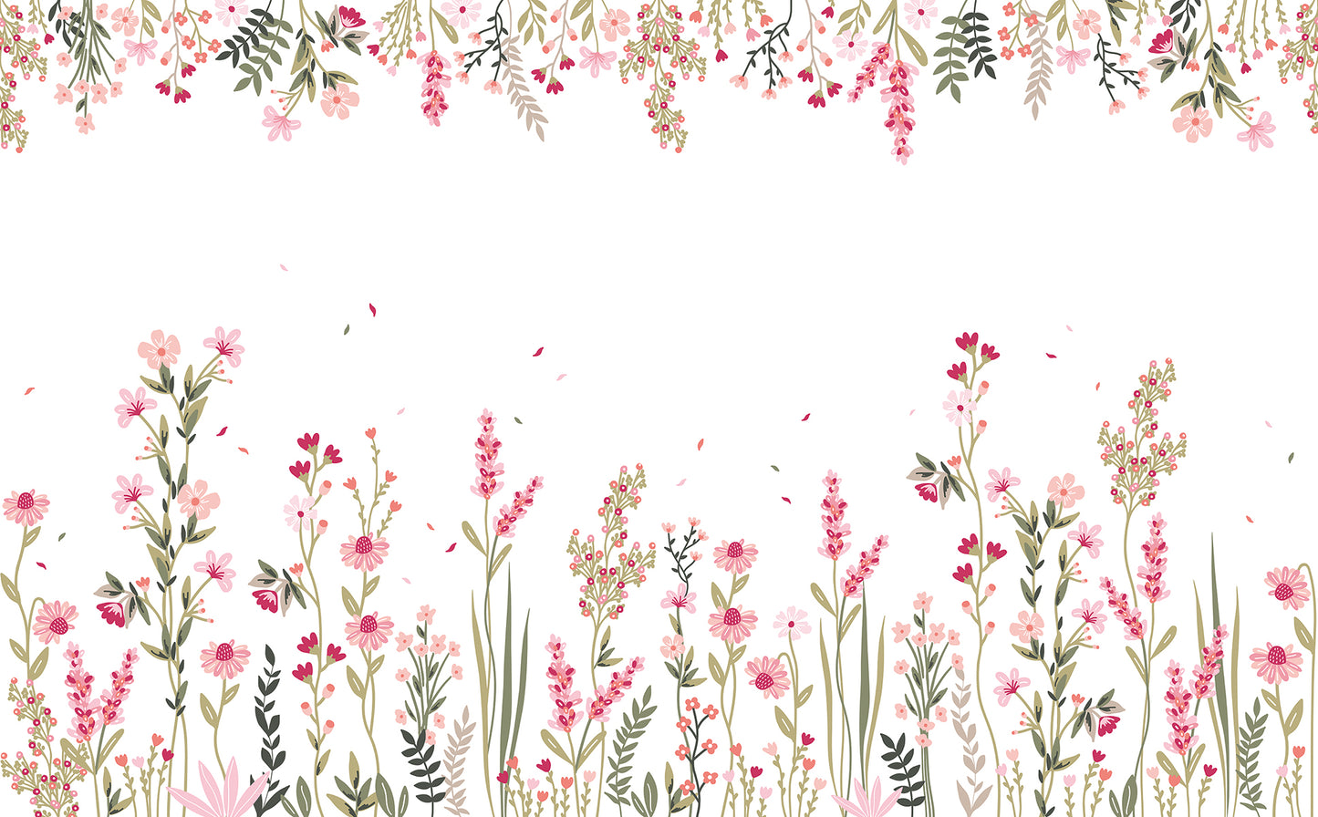 Panoramic wallpaper "A field of flowers" LILIPINSO