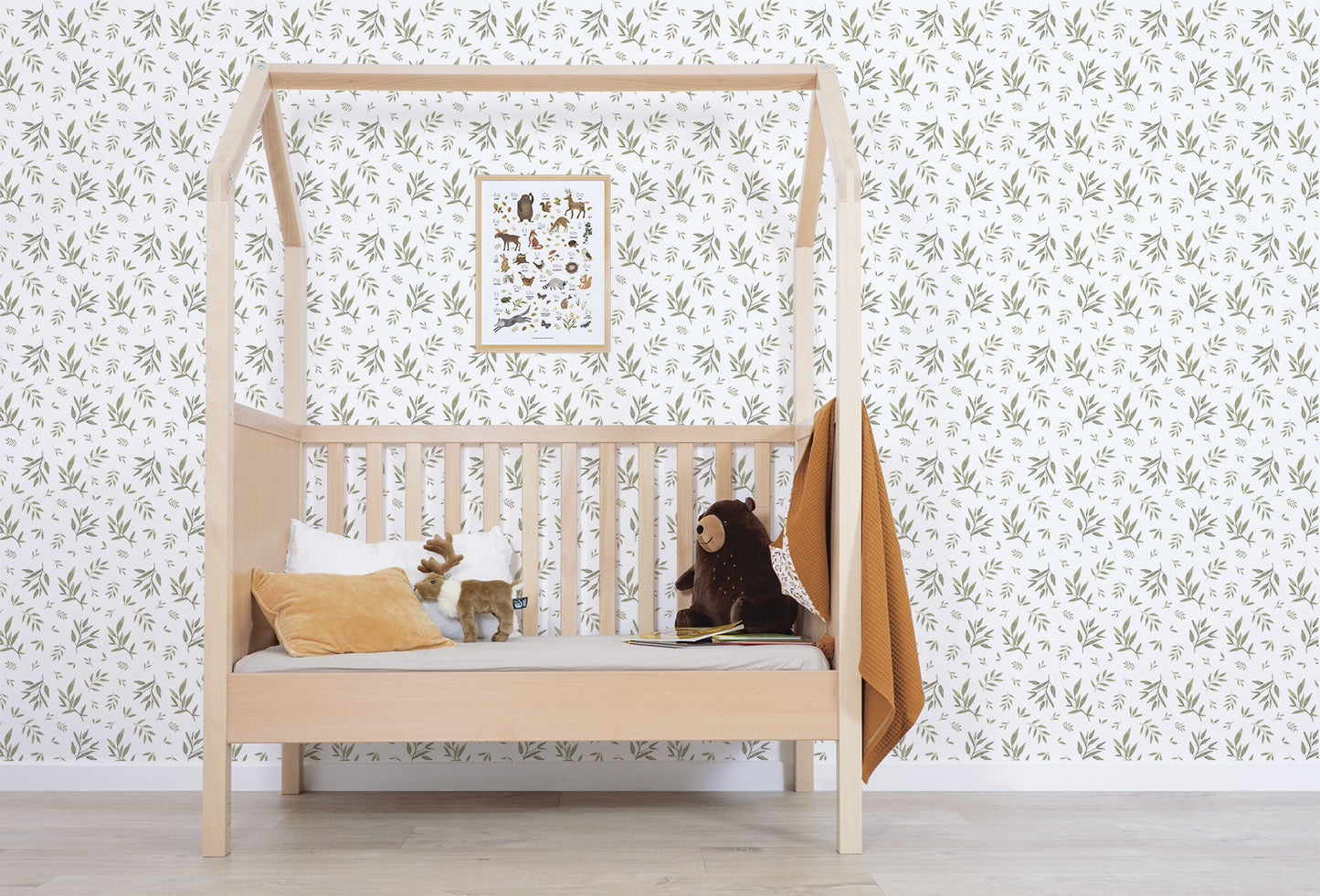 Children's wallpaper "Foliage pattern" LILIPINSO