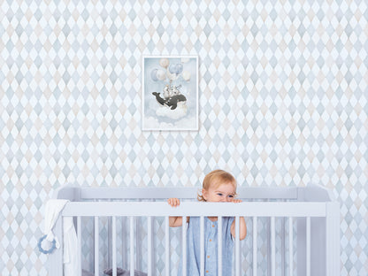 Children's wallpaper "Harlequin pattern" LILIPINSO