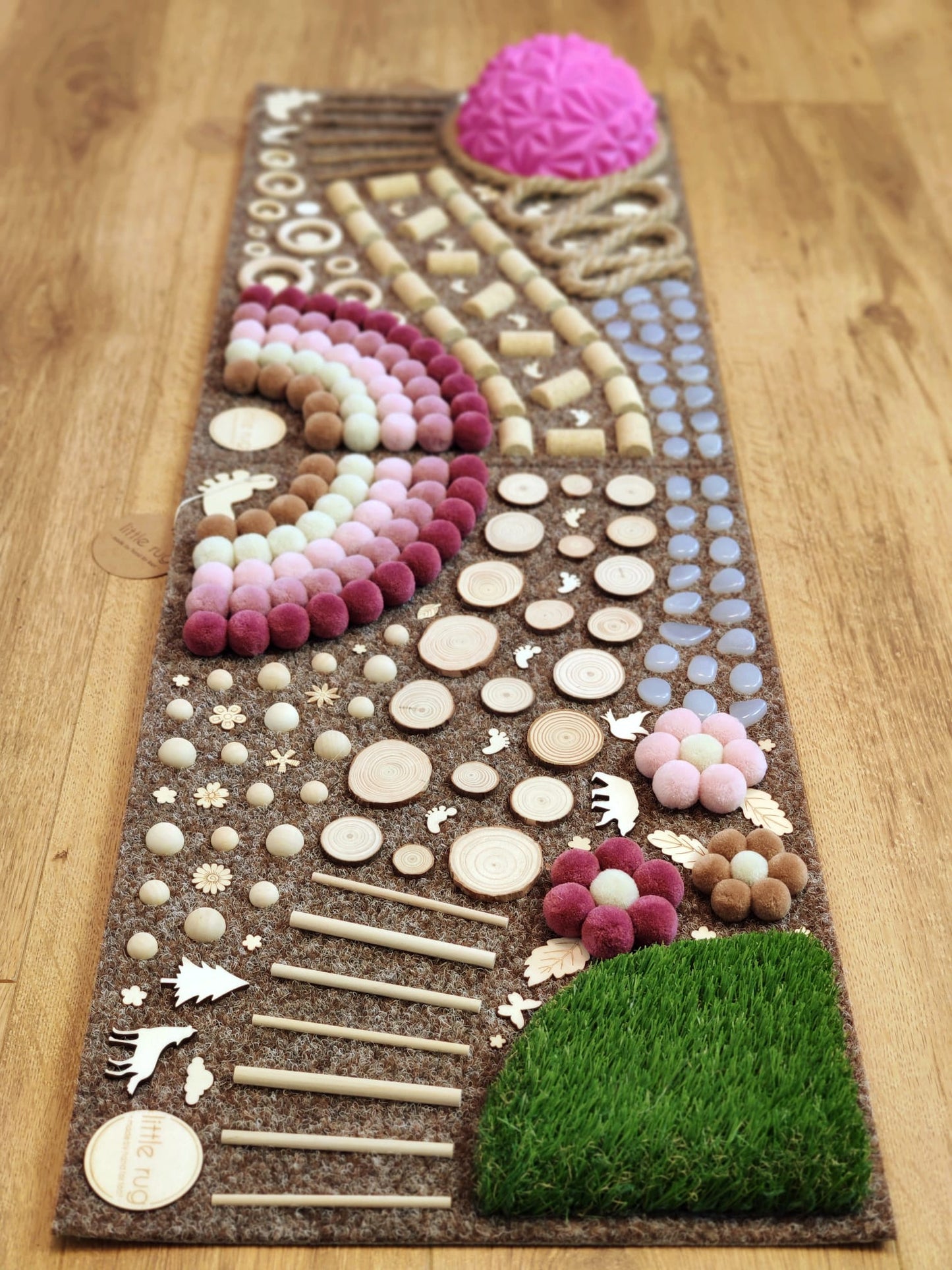 Tapis sensoriel "S" rose