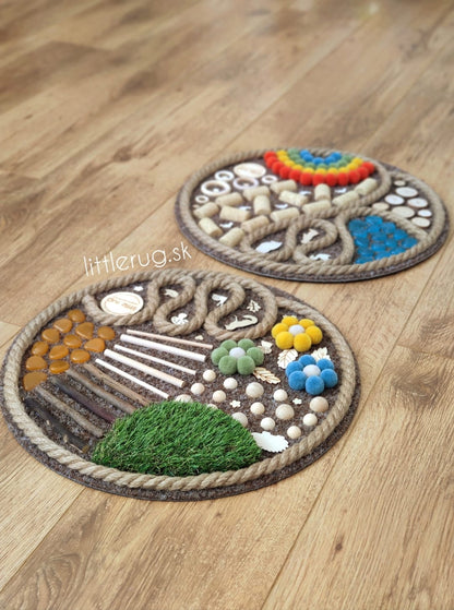 Tapis sensoriel, set de 2 îles