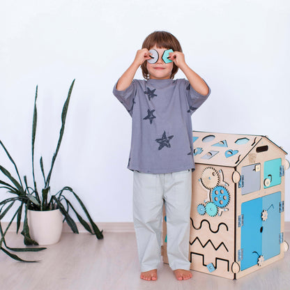 Maisonnette d'activité bois BUSYKIDS