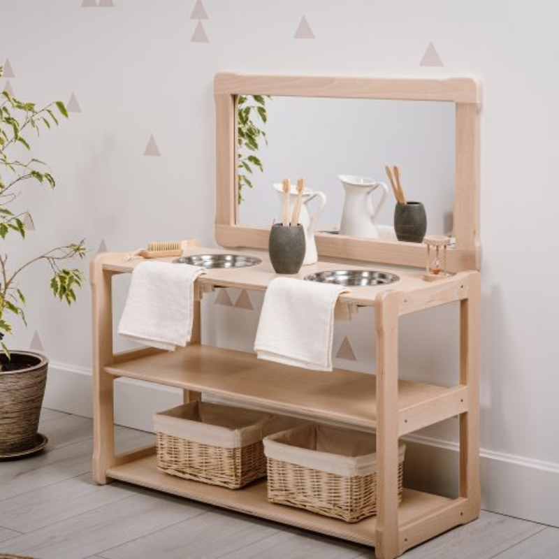 Double Montessori sink (without mirror) WOODJOY