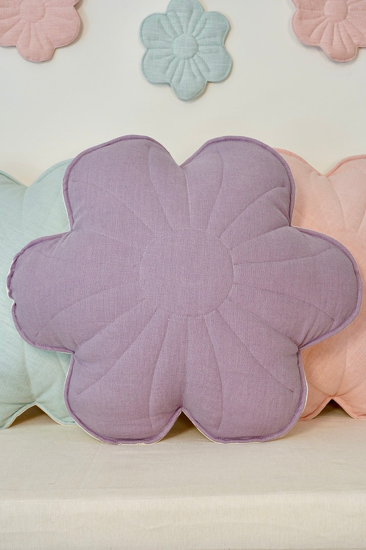 Coussin "Fleur " en lin MOI MILI