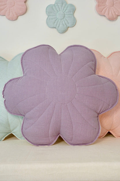 Coussin "Fleur " en lin MOI MILI