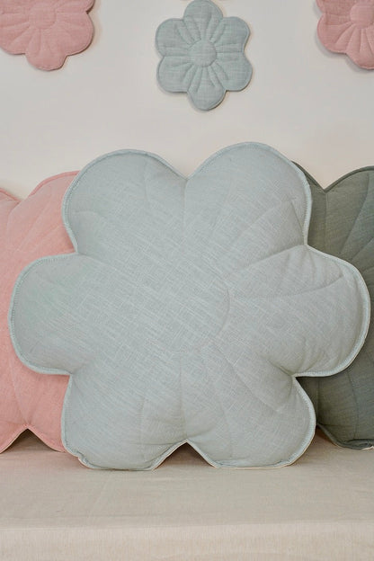 Coussin "Fleur " en lin MOI MILI