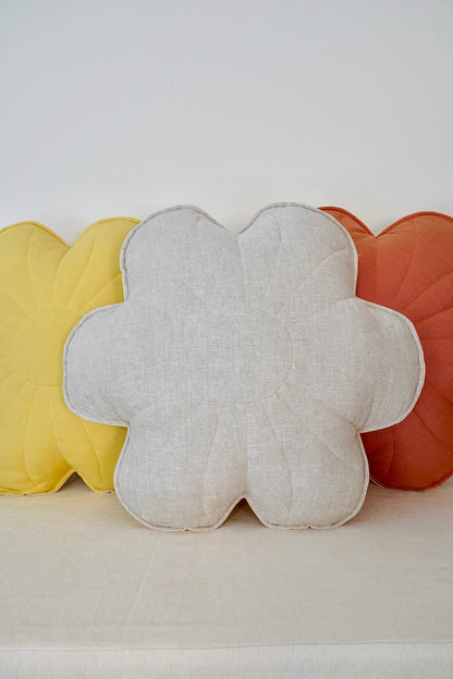 Coussin "Fleur " en lin MOI MILI