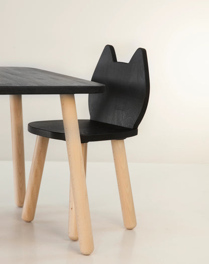 Ensemble table et chaise "chat" 2-4 ans ODEAS