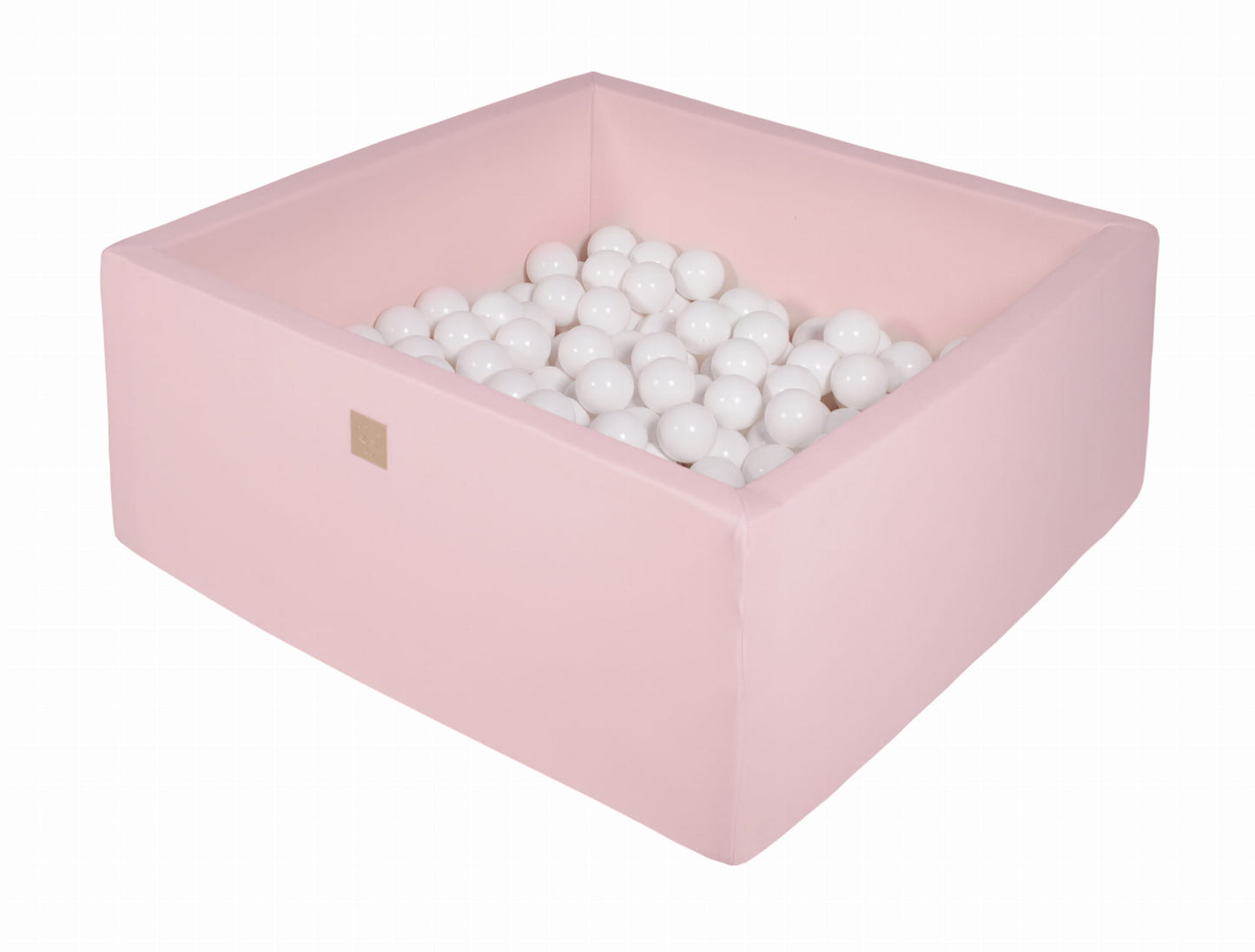 Piscine à balles carrée XL "Coton" rose + 400 balles  MEOWBABY