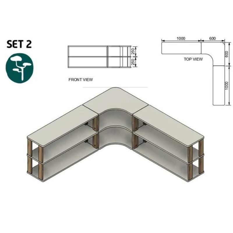 Montessori Lola shelf: Set n°2