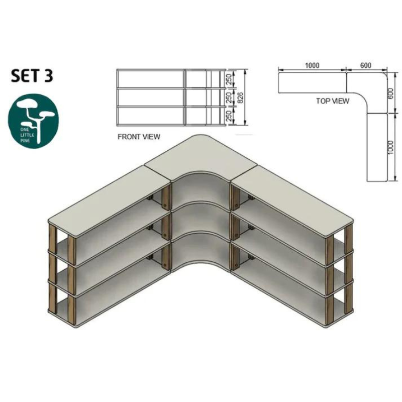 Montessori Lola shelf: Set n°3