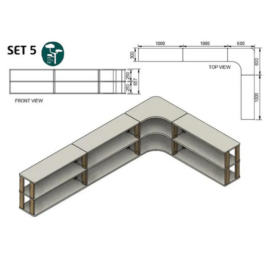 Montessori Lola shelf: Set n°5