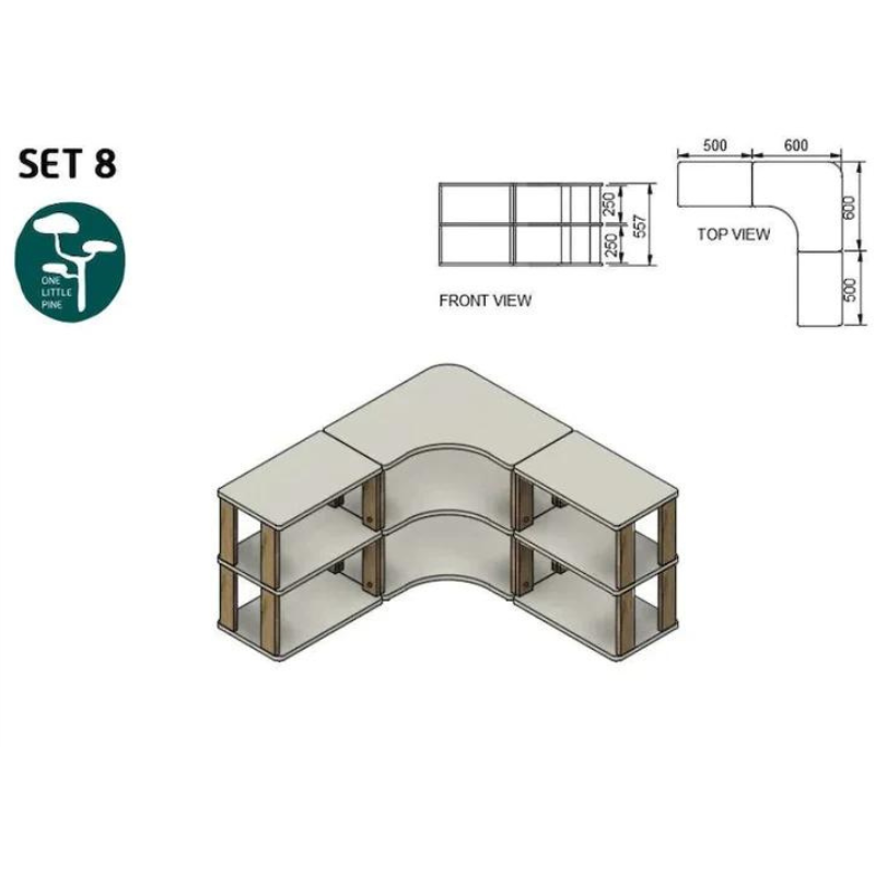 Etagère Montessori Lola: Set n°8