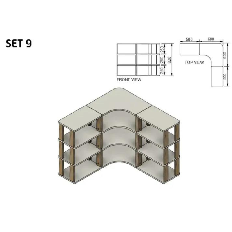 Etagère Montessori Lola: Set n°9