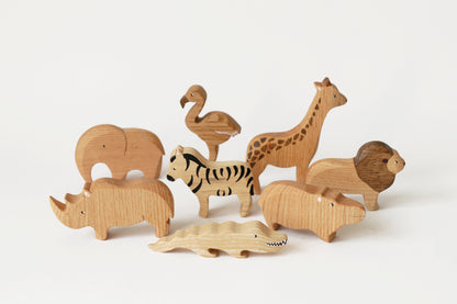 Ensemble des animaux de l'Afrique WOOD CARE