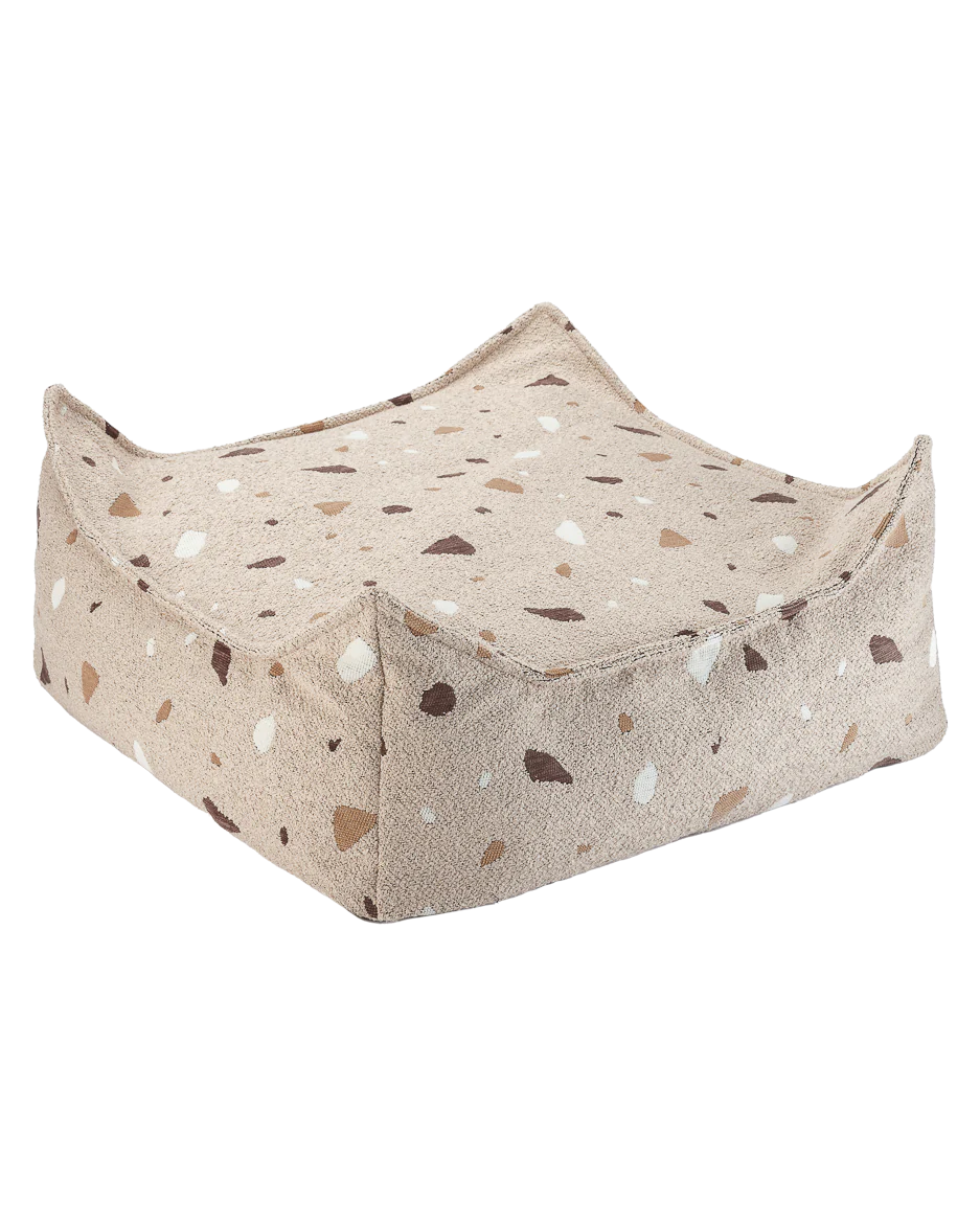 Pouf carré en teddy "Terrazzo" WIGIWAMA