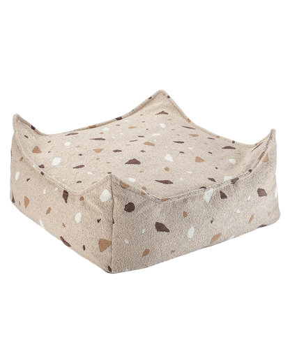 Pouf carré en teddy "Terrazzo" WIGIWAMA