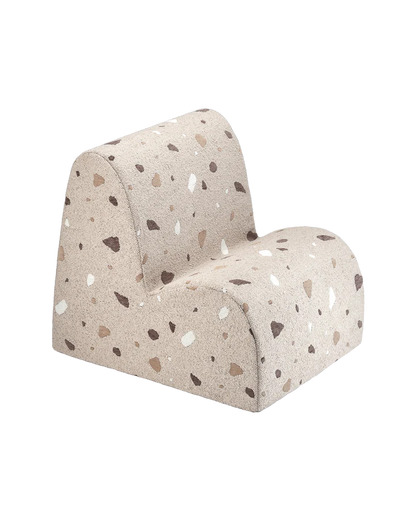 Fauteuil "Nuage Terrazzo" en teddy WIGIWAMA