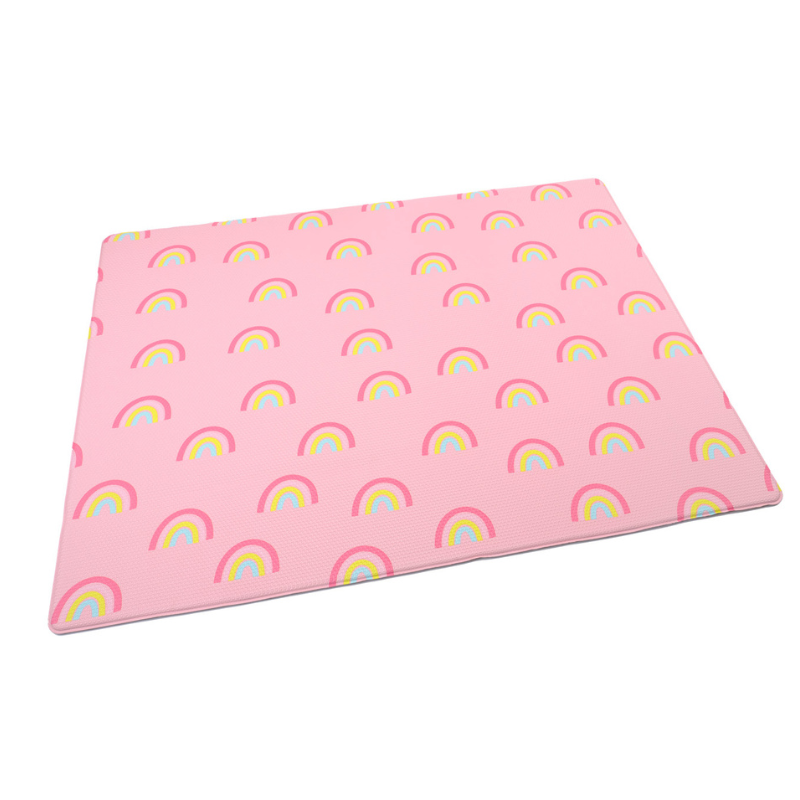 Tapis de jeu Comfy "Pink rainbows" LITTLE GEM