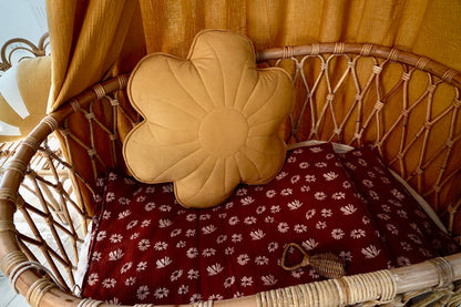 Coussin "Fleur" en velours MOI MILI