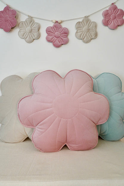 Coussin "Fleur" en velours MOI MILI