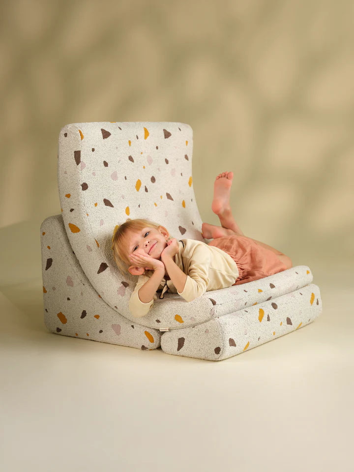 Fauteuil "Moon" en teddy "Terrazzo" - WIGIWAMA