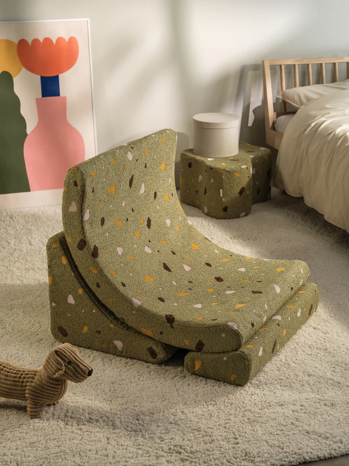 Fauteuil "Moon" en teddy "Terrazzo" - WIGIWAMA