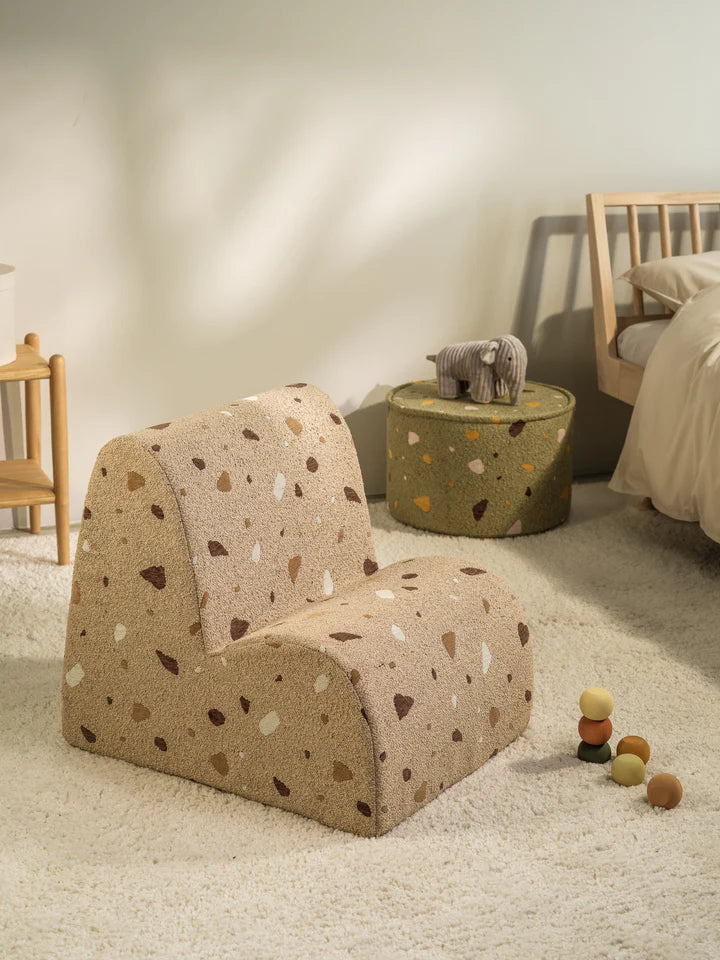 Fauteuil "Nuage Terrazzo" en teddy WIGIWAMA