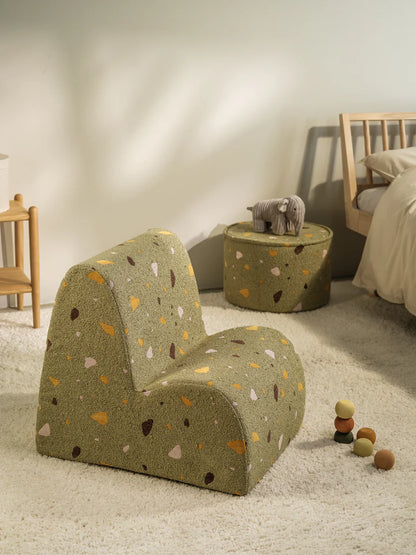 Fauteuil "Nuage Terrazzo" en teddy WIGIWAMA