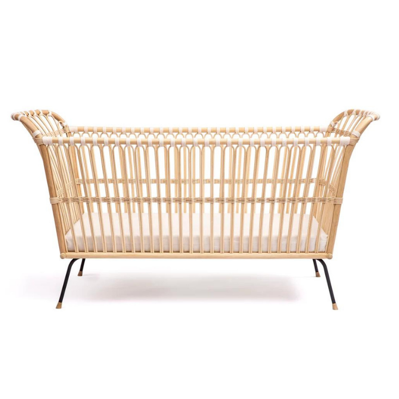 Rattan baby bed "FREDERICK" vegan BERMBACH