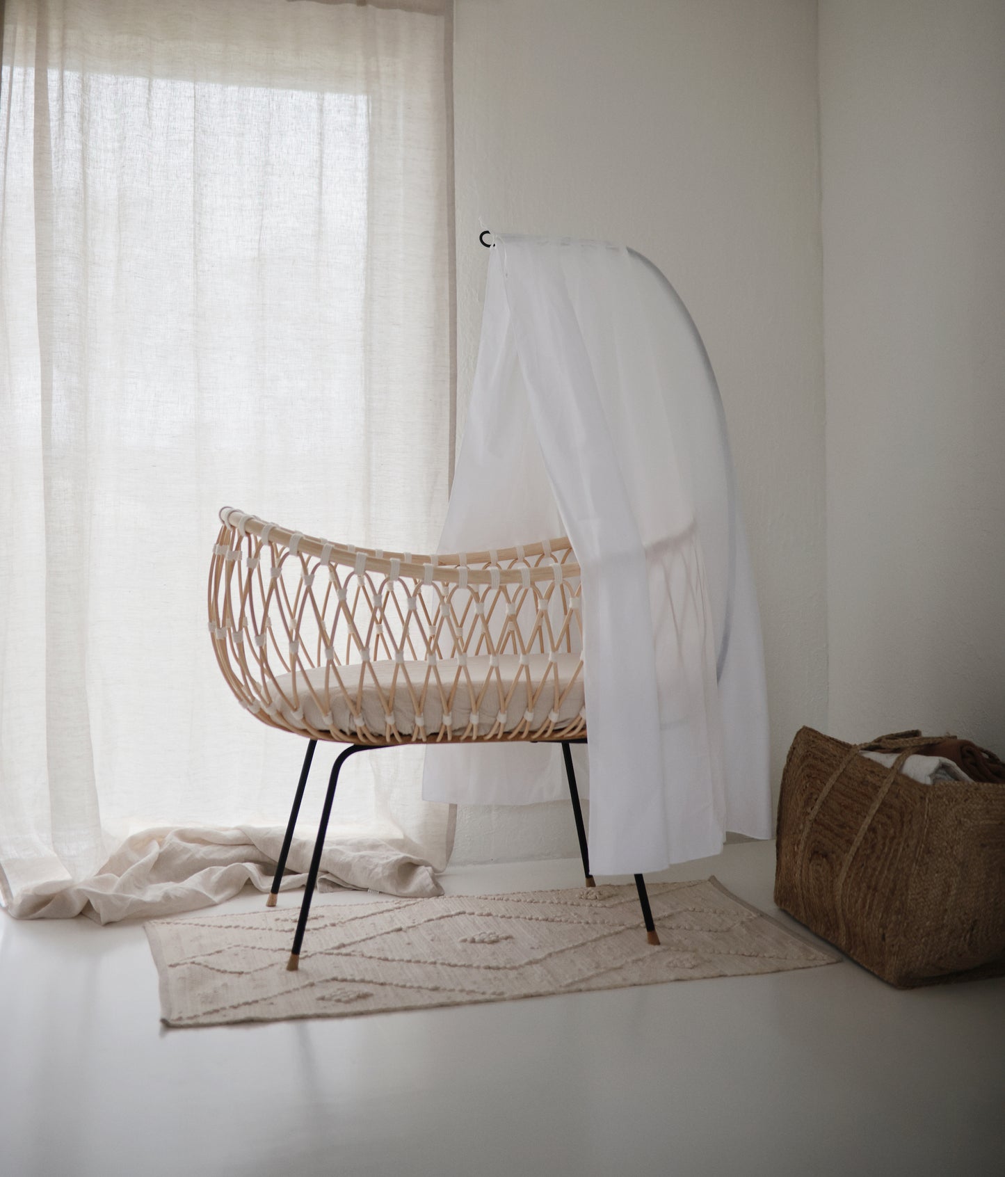 Rattan cradle "EMIL" vegan BERMBACH