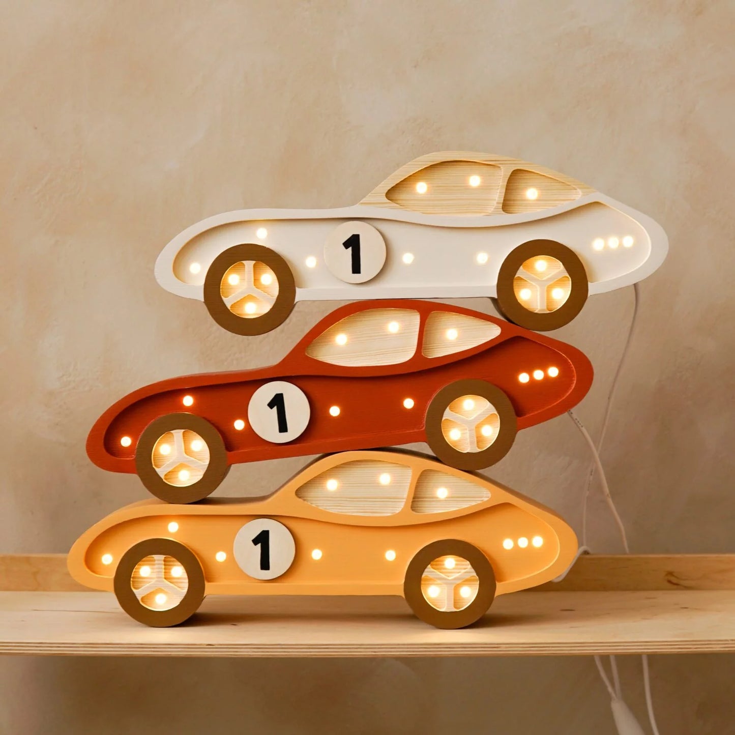 Lampe voiture en bois ROOMGAGA