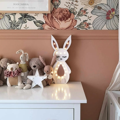 Lampe lapin en bois ROOMGAGA