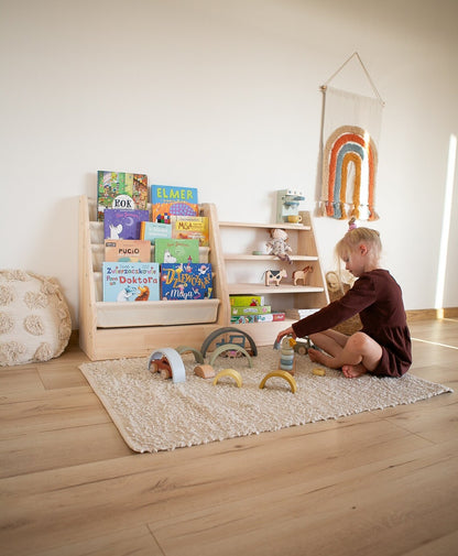 PINEAPPLE Montessori bookcase and toy shelf