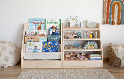 PINEAPPLE Montessori bookcase and toy shelf