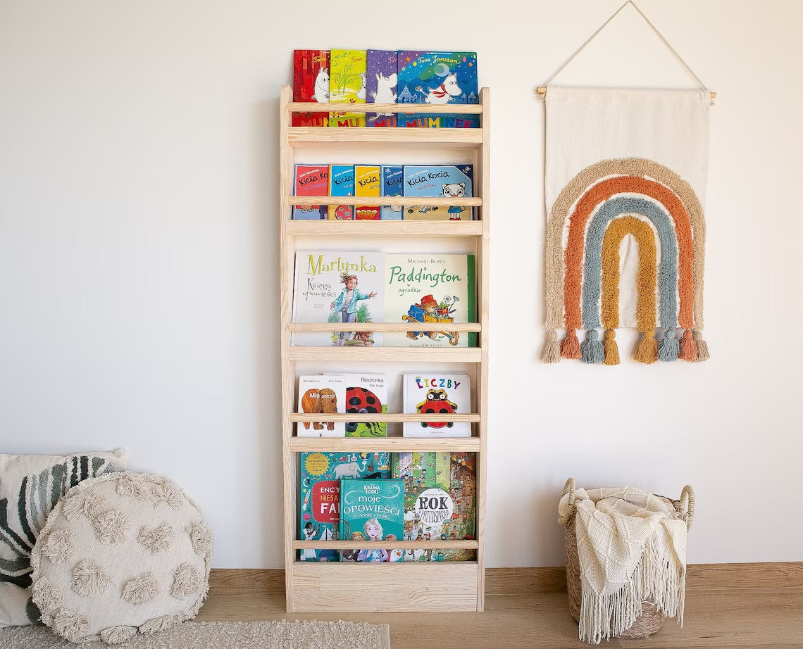 Montessori wall bookcase PINEAPPLE