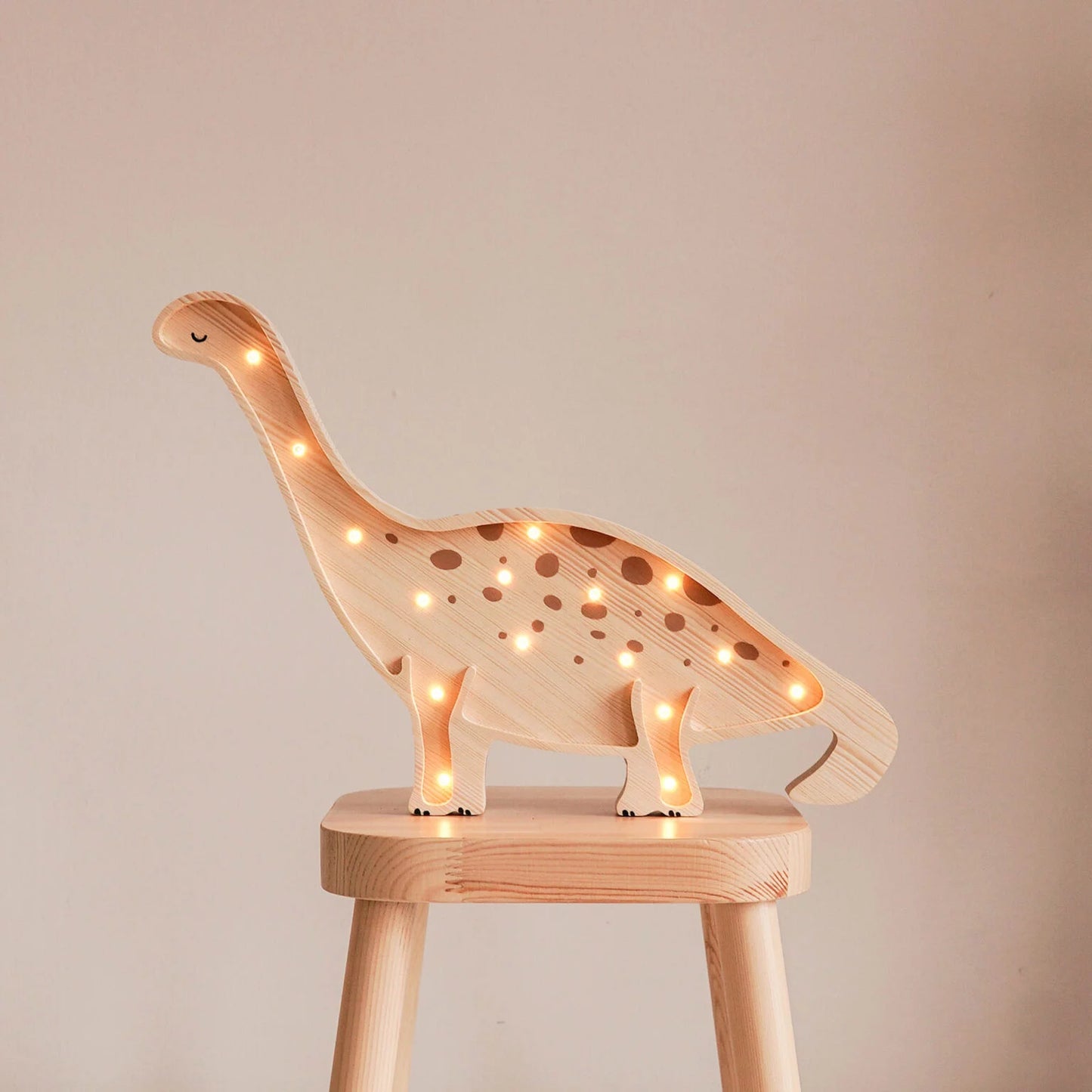 Lampe dinosaure en bois ROOMGAGA