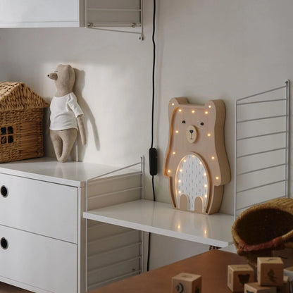 ROOMGAGA wooden bear lamp