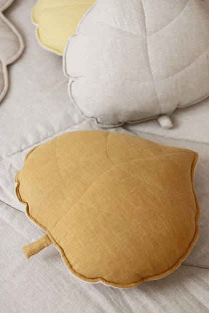 Coussin "Feuille" en lin MOI MILI