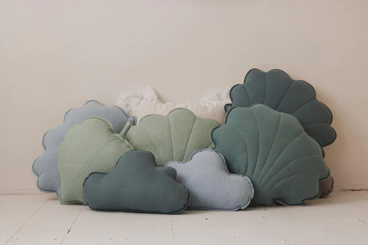 Coussin "coquillage" en lin MOIMILI