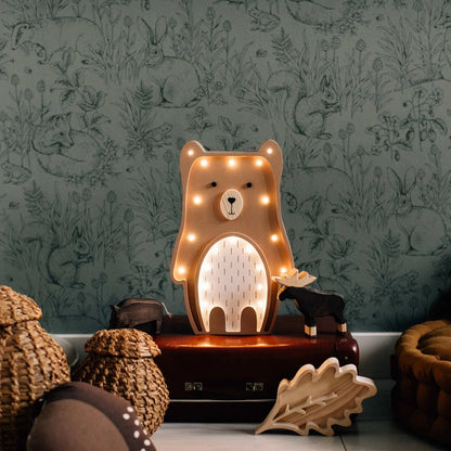 ROOMGAGA wooden bear lamp