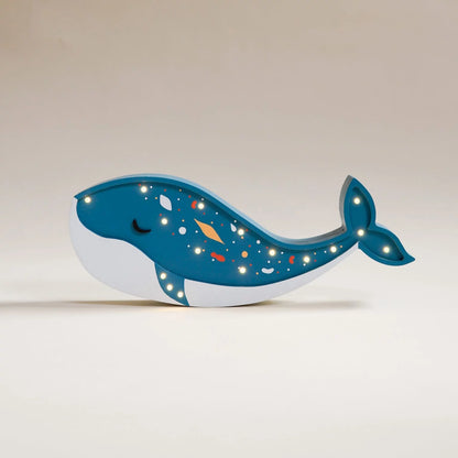 ROOMGAGA wooden whale lamp