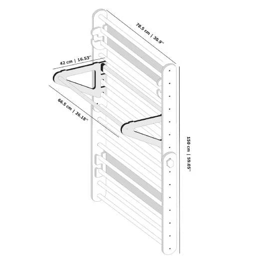 Mur d'escalade modulable en triangle Pikler DUCKWOOD