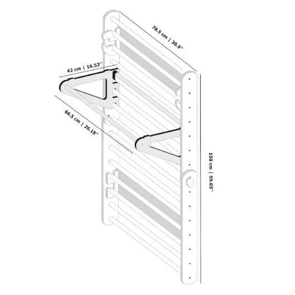 Mur d'escalade modulable en triangle Pikler DUCKWOOD