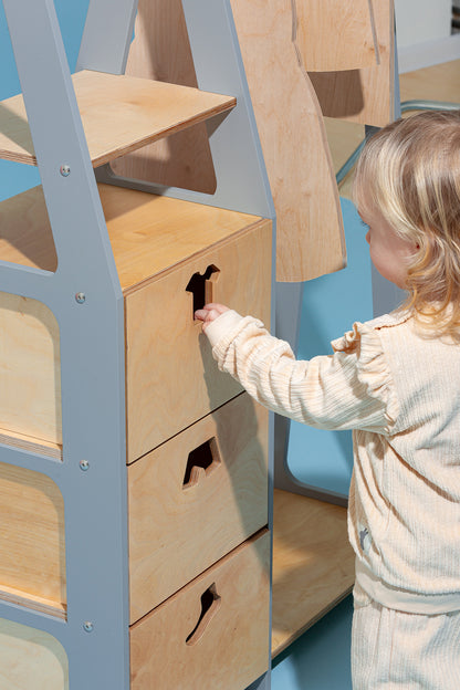 Montessori wardrobe “Sandra” DUCKWOOD