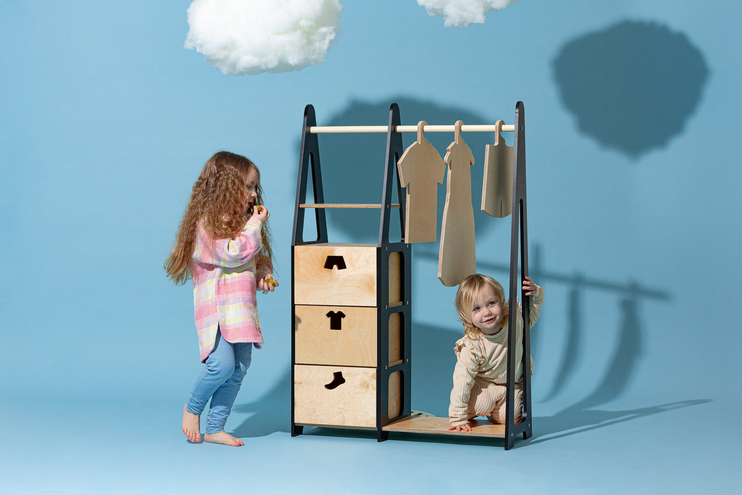 Montessori wardrobe “Sandra” DUCKWOOD